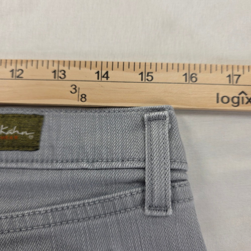 David Kahn Jeanswear Lauren Gray Straight Leg Jeans Womens Size 12 Made in USA - Picture 9 of 10